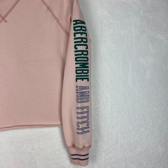 Abercrombie & Fitch Sweater Womens Extra Small Pink Cropped Lightweight Casual - Picture 5 of 9